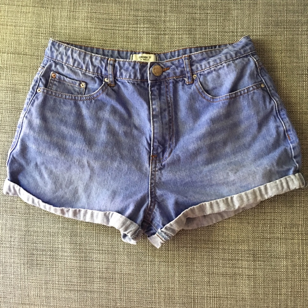 Denim cuffed shorts - Size 29 / Medium